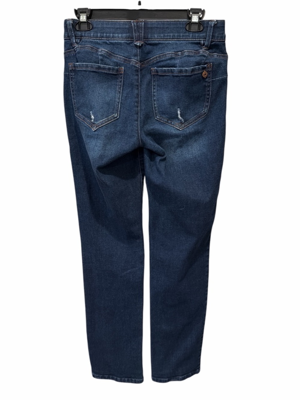 Democracy Ab’solution Dark Wash Slim Straight Jeans Size 4 Tummy Control Stretch - Picture 4 of 7